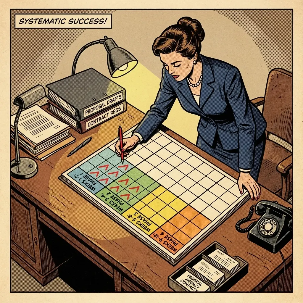 Proposal preparation process for a first federal contract win